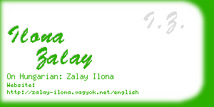 ilona zalay business card